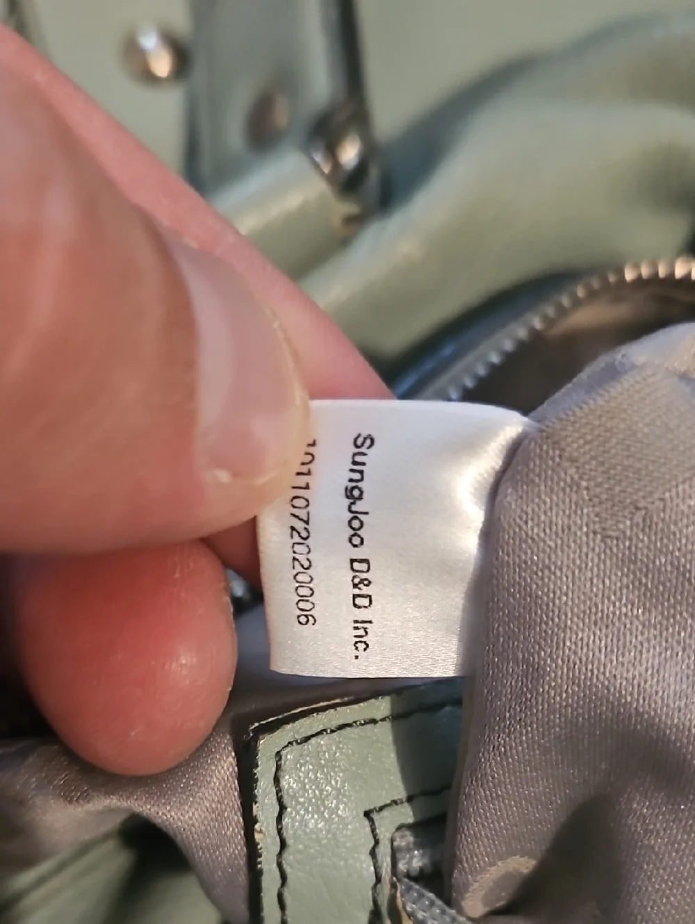 Authentic MCM Worldwide Tassel Leather‎ Tote Shoulder Bag in Light Sage Green
